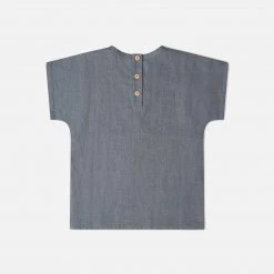 Matona Linen Arlo Tee - Strom Blue SALE
