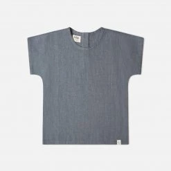 Matona Linen Arlo Tee - Strom Blue SALE