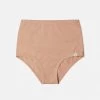Matona Women's Organic Cotton Basic High Waist Briefs - Terracotta SALE
