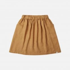 Matona Linen Gaia Skirt - Honey
