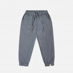 Matona Linen Wilder Pants - Storm Blue