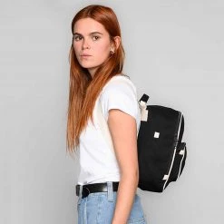 Organic Cotton Mela II Mini Backpack - Black