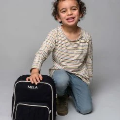 Organic Cotton Mela II Mini Backpack - Black