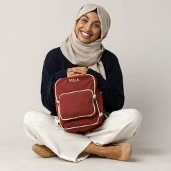 Organic Cotton Mela II Mini Backpack - Burgundy Red Bags