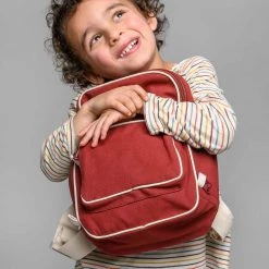 Organic Cotton Mela II Mini Backpack - Burgundy Red Bags