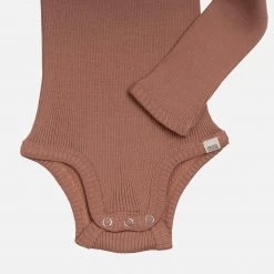 Minimalisma Silk/Cotton Rib Bono LS Body - Nougat SALE