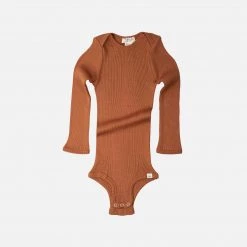 Minimalisma SALE Silk/Cotton Rib Bono LS Body - Rooibos