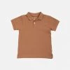 Minimalisma Organic Cotton Piqué SS Eiven Polo Shirt - Nougat
