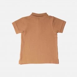 Minimalisma Organic Cotton Piqué SS Eiven Polo Shirt - Nougat
