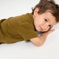 Minimalisma Organic Cotton Piqué SS Eiven Polo Shirt - Seaweed