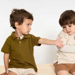 Minimalisma Organic Cotton Piqué SS Eiven Polo Shirt - Seaweed