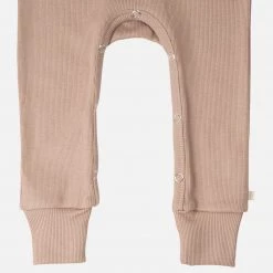 Minimalisma Organic Cotton Rib Rein Romper - Latte Cotton & Linen 11 Minimalisma Organic Cotton Rib Rein Romper - Latte Cotton & Linen