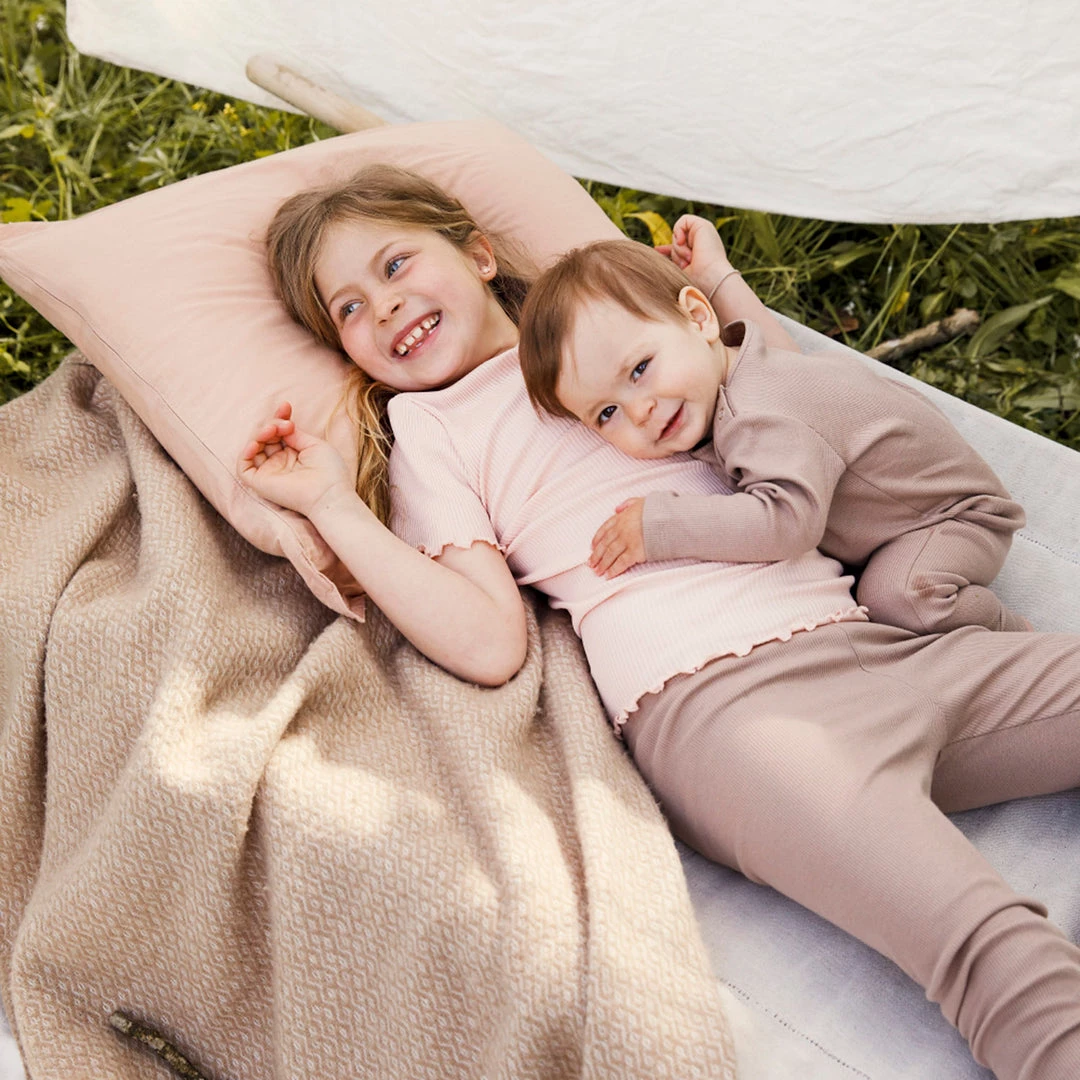 Minimalisma Organic Cotton Rib Rein Romper - Latte Cotton & Linen 5 Minimalisma Organic Cotton Rib Rein Romper - Latte Cotton & Linen