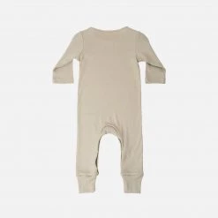 Minimalisma Organic Cotton Rein Romper - Pale Olive