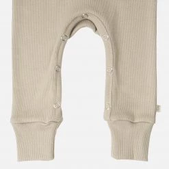 Minimalisma Organic Cotton Rein Romper - Pale Olive