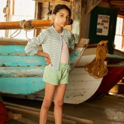 Misha & Puff Pima Cotton Cottonseed Boxy Shorts - Peapod