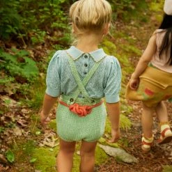 Misha & Puff Cotton & Linen Pima Cotton Cottonseed Starfish Sunsuit - Peapod