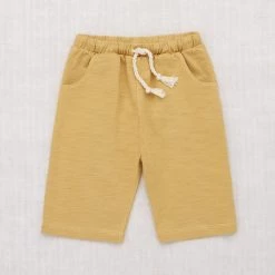 Misha & Puff Cotton & Linen Pima Cotton Boardwalk Shorts - Root