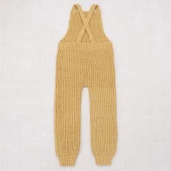 Misha & Puff Hand Knit Pima Cotton Rib Overalls - Root