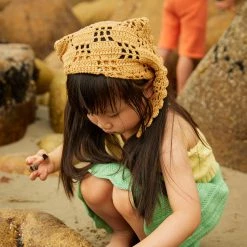 Misha & Puff Hand Crochet Pima Cotton Kerchief - Root Cotton & Linen