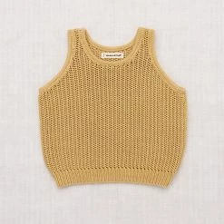 Misha & Puff Pima Cotton Net Stitch Tank - Root Cotton & Linen