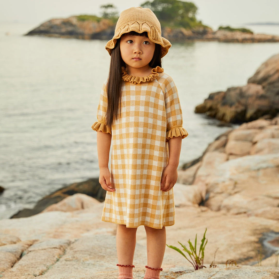 Misha & Puff Cotton & Linen Pima Cotton Picnic Ruffle Dress - Root 3 Misha & Puff Cotton & Linen Pima Cotton Picnic Ruffle Dress - Root