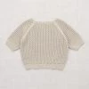 Misha & Puff Pima Cotton Short Sleeve Breezy Sweater - Moon