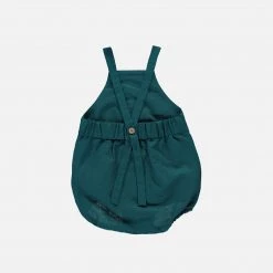 Monkind Organic Cotton/Linen Romper - Ocean 12 Monkind Organic Cotton/Linen Romper - Ocean