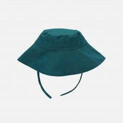Monkind Organic Cotton/Linen Sun Hat - Ocean