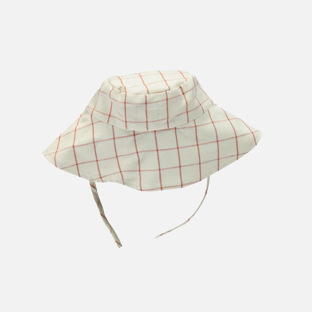 Monkind SALE Organic Cotton/Linen Sun Hat - Tomato Net 3 Monkind SALE Organic Cotton/Linen Sun Hat - Tomato Net
