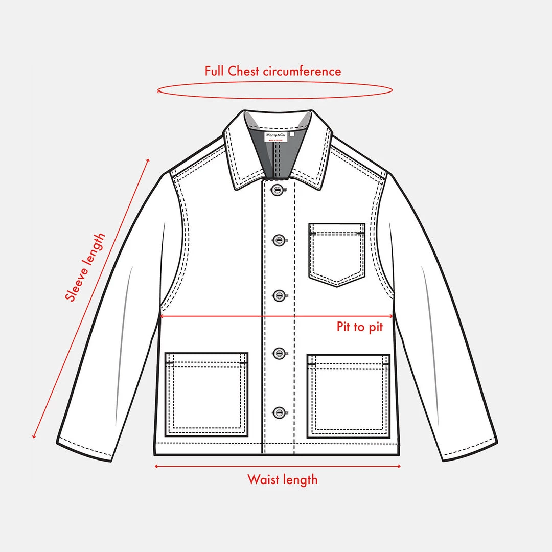 Monty & Co Adults Adult's Cotton Foundry Jacket - Light Navy 10 Monty & Co Adults Adult's Cotton Foundry Jacket - Light Navy