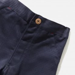 Monty & Co Cotton Utility Trouser - Light Navy Cotton & Linen 16 Monty & Co Cotton Utility Trouser - Light Navy Cotton & Linen