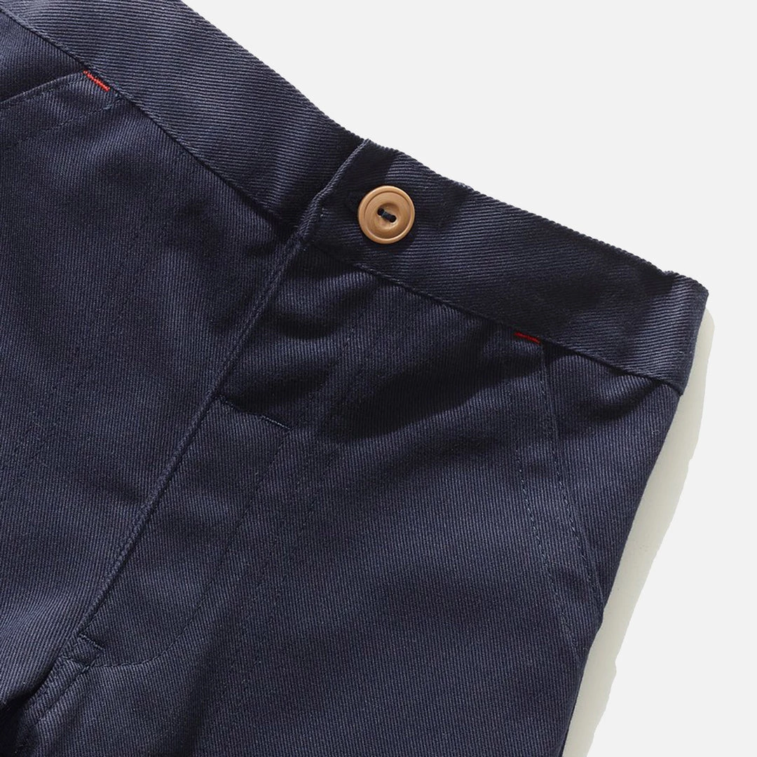 Monty & Co Cotton Utility Trouser - Light Navy Cotton & Linen 9 Monty & Co Cotton Utility Trouser - Light Navy Cotton & Linen