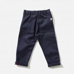 Monty & Co Cotton Utility Trouser - Light Navy Cotton & Linen 12 Monty & Co Cotton Utility Trouser - Light Navy Cotton & Linen
