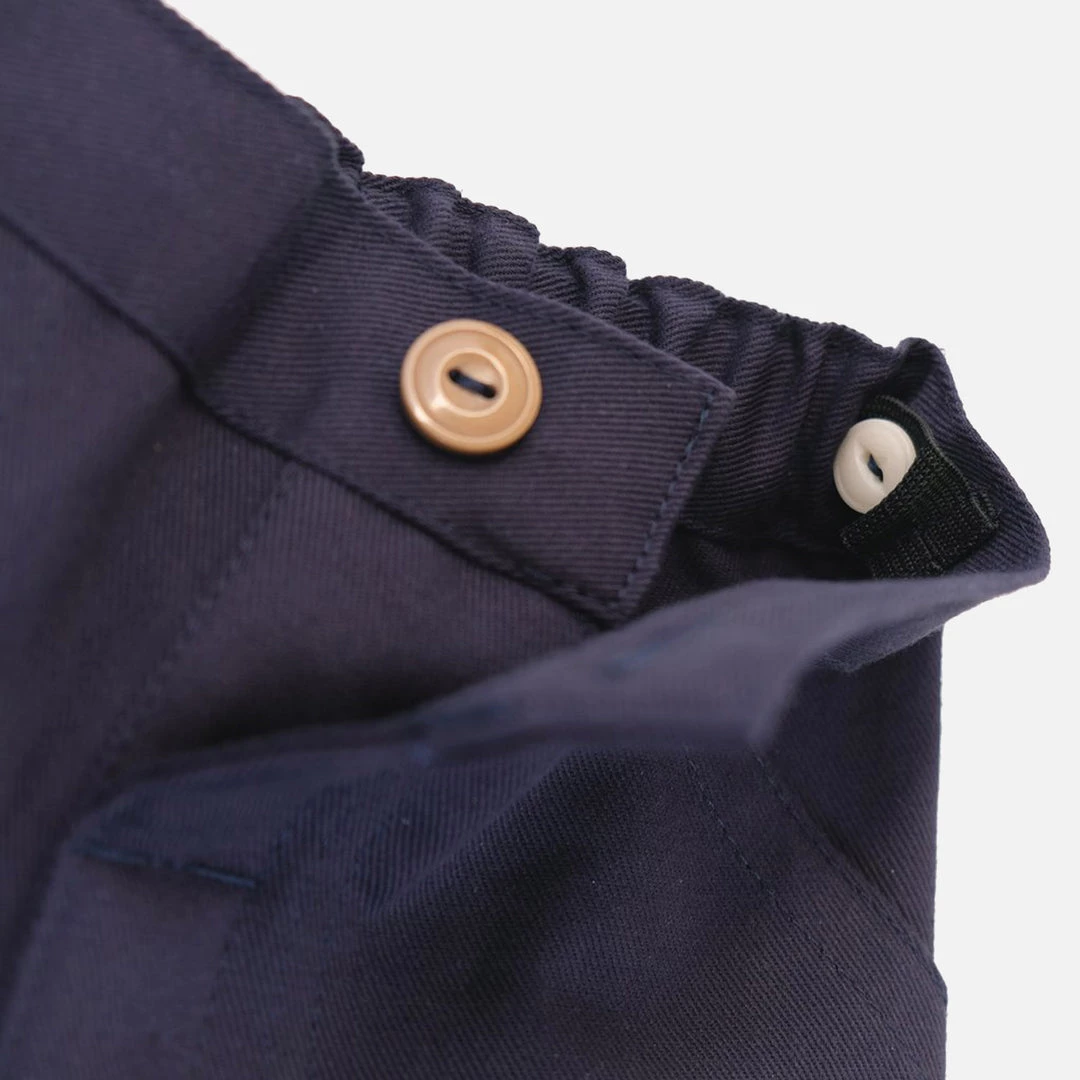 Monty & Co Cotton Utility Trouser - Light Navy Cotton & Linen 8 Monty & Co Cotton Utility Trouser - Light Navy Cotton & Linen