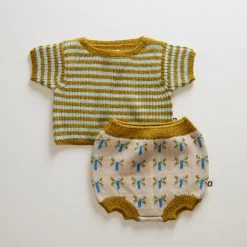 Oeuf Cotton Clover Bloomer Set - Hemp SALE