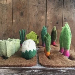 Papoose Toys Felted Wool Grow A Garden - Set Of 16