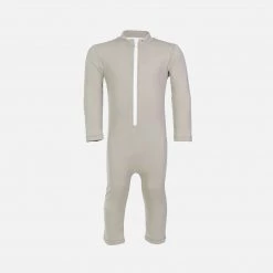 Petit Crabe Exclusive Lou UV LS Swim Bodysuit - Cappuccino Swimwear