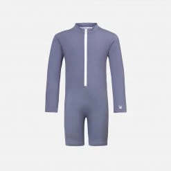 Petit Crabe Combi Sunsuit - Midnight Fog