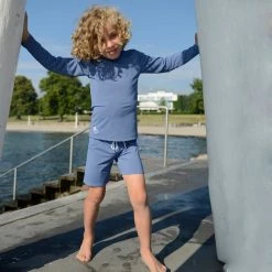 Petit Crabe Cotton & Linen Sydney UV LS Swim Shirt - Nordic 19 Petit Crabe Cotton & Linen Sydney UV LS Swim Shirt - Nordic