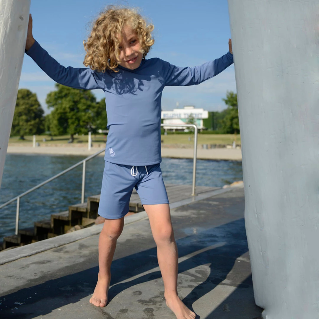 Petit Crabe Cotton & Linen Sydney UV LS Swim Shirt - Nordic 9 Petit Crabe Cotton & Linen Sydney UV LS Swim Shirt - Nordic