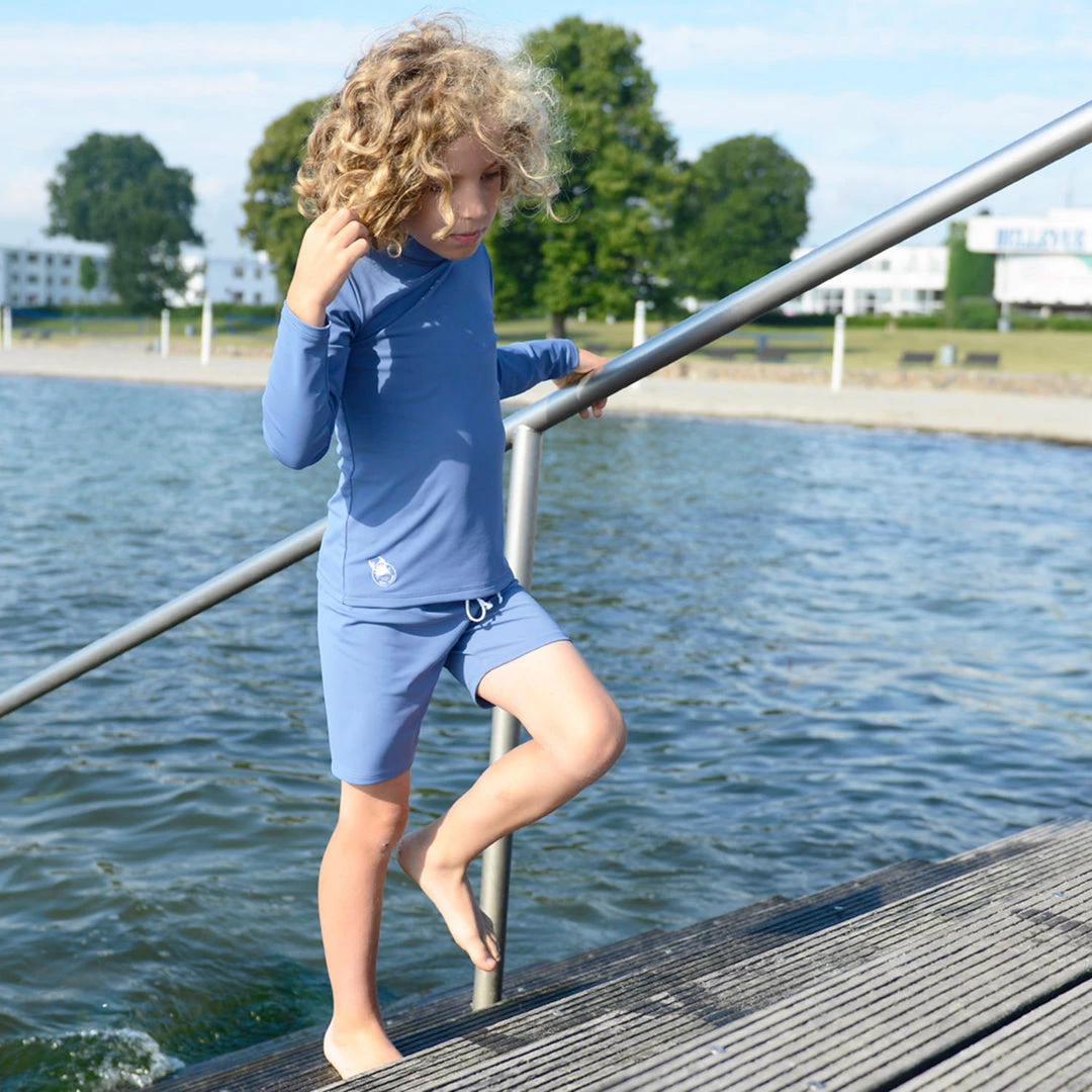Petit Crabe Cotton & Linen Sydney UV LS Swim Shirt - Nordic 5 Petit Crabe Cotton & Linen Sydney UV LS Swim Shirt - Nordic