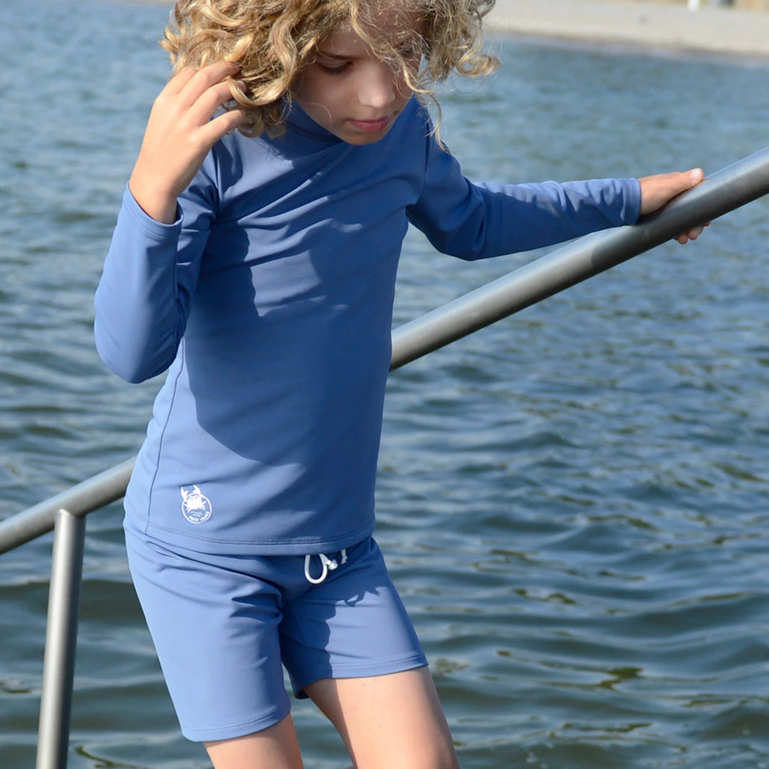 Petit Crabe Cotton & Linen Sydney UV LS Swim Shirt - Nordic 3 Petit Crabe Cotton & Linen Sydney UV LS Swim Shirt - Nordic