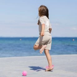 Petit Crabe Cotton & Linen Alex UV Swim Shorts - Cappuccino