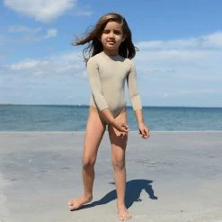 Petit Crabe Beaa UV LS Swimsuit - Cappuccino