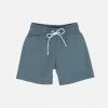 Petit Crabe Alex UV Swim Shorts - Coal Cotton & Linen