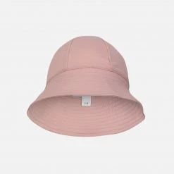 Petit Crabe Cotton & Linen Frey UV Swim Sun Hat - Rose Nude