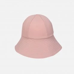 Petit Crabe Cotton & Linen Frey UV Swim Sun Hat - Rose Nude