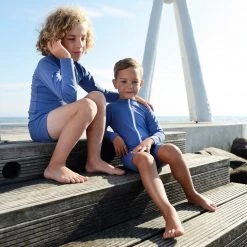 Petit Crabe Cotton & Linen Sydney UV LS Swim Shirt - Nordic 20 Petit Crabe Cotton & Linen Sydney UV LS Swim Shirt - Nordic