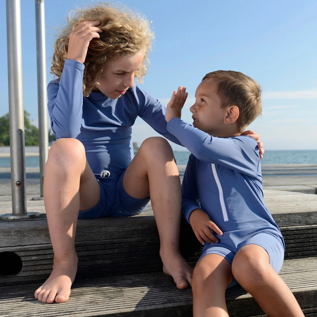 Petit Crabe Cotton & Linen Sydney UV LS Swim Shirt - Nordic 11 Petit Crabe Cotton & Linen Sydney UV LS Swim Shirt - Nordic